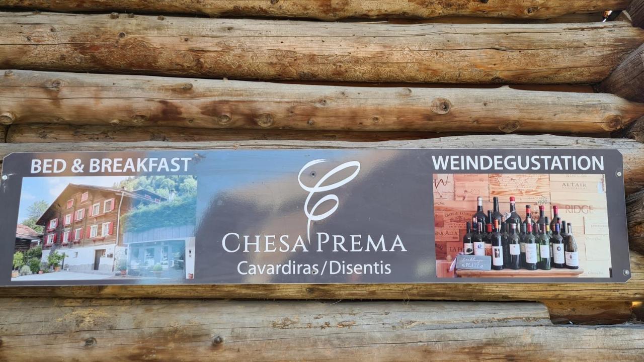 Chesa Prema Bed & Breakfast - Restaurant Disentis Buitenkant foto