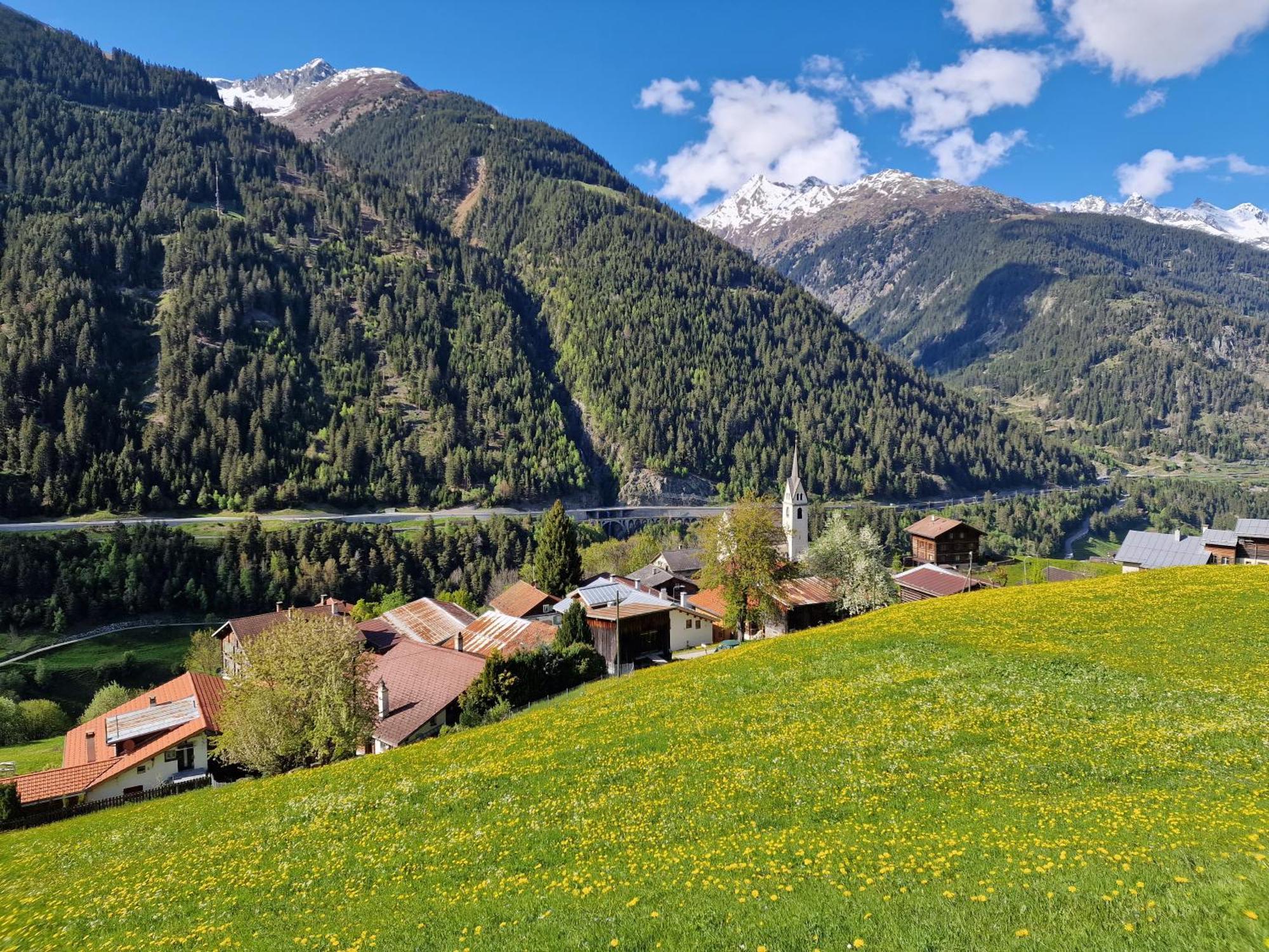 Chesa Prema Bed & Breakfast - Restaurant Disentis Buitenkant foto